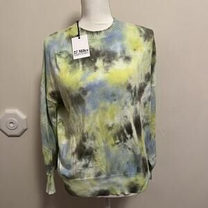 Nwt 27 Miles Cashmere Blend Sweater Evaluate Acid Sz XS/S